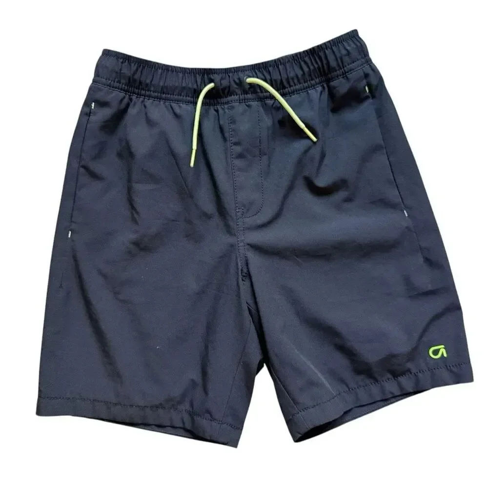 Youth Boys Gap Fit G Fit Running Black Activewear Drawstring Shorts - Sz L (10)